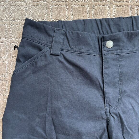 Duluth Trading Cargo Capri Pants Women's 10 Gray Nylon Hike Camp Outdoors - Picture 2 of 5